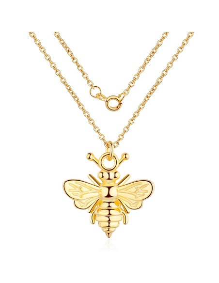 Collar Plata - Abeja 20*18mm