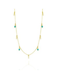 Collar Mineral - Perlas - 40+3+3cm 2
