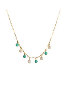 Collar Mineral - Perlas - 30+6cm 2