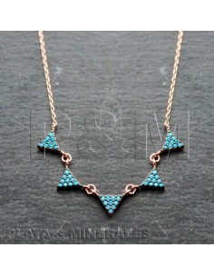 Collar Circonita -5 Triangulos 2