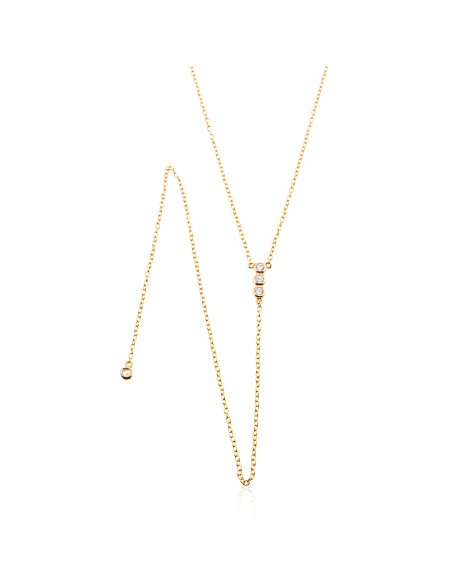 Collar Circonita-3 CZ Largo