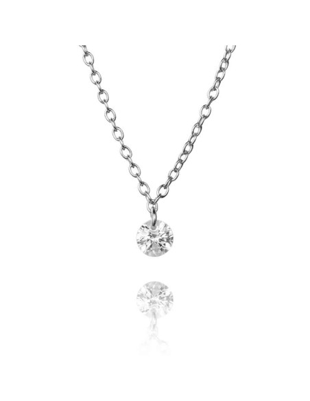 Collar Circonita - 1 CZ - 40+5cm