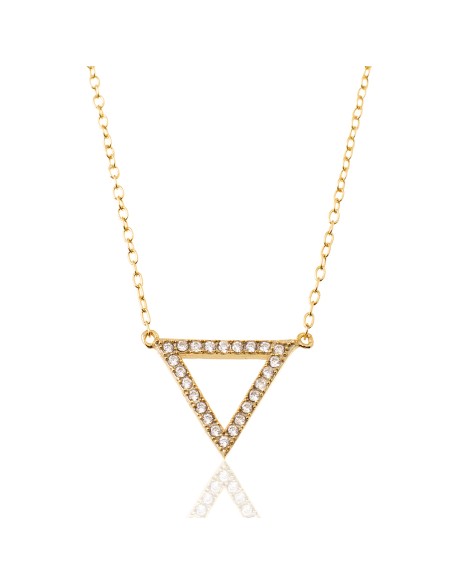 Collar Circonita - Triangulo - 38+3cm