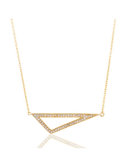 Collar Circonita - Triangulo - 36+3cm