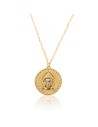 Collar CZ - Mandala Buda - 43+5cm - Bronce