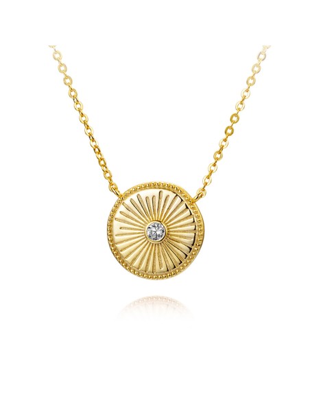Collar - Chapa Sol CZ - 38+2+2cm Collar - Chapa Sol CZ - 38+2+2cm