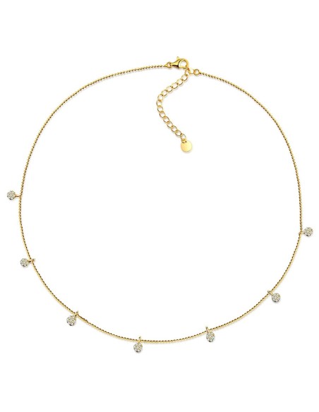 Collar Circonita Multicolor - Circulos - 37+5cm