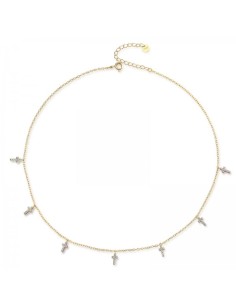 Collar Cruz - Circonita Multi - 36+5cm 2