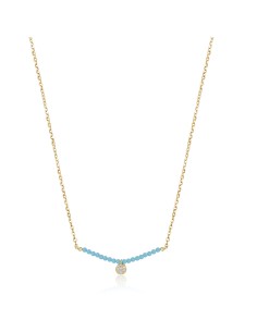 Collar Circonita - Turquesa - 40+5cm 2