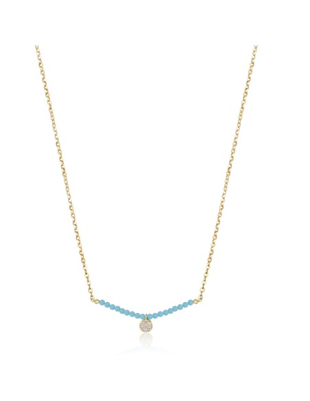 Collar Circonita - Turquesa - 40+5cm