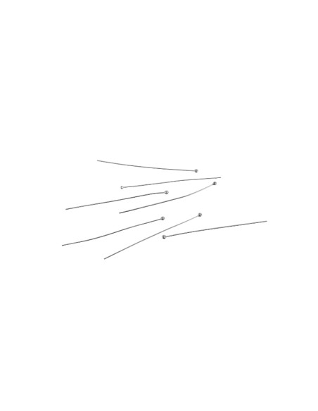 Aguja Pendientes Terminación Bola - 0.4*50mm