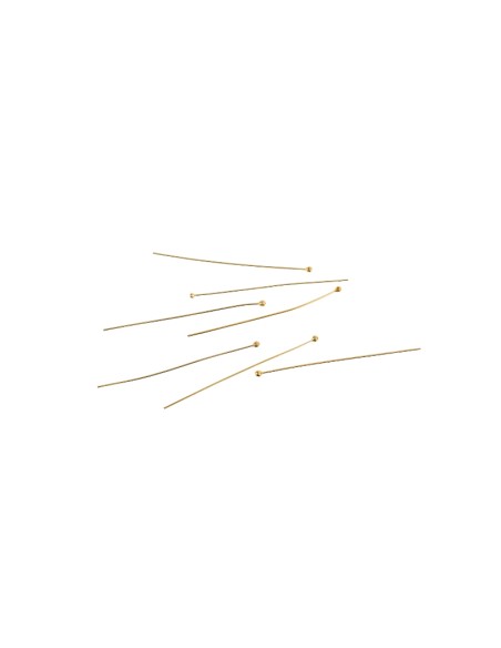 Aguja Pendientes Terminación Bola - 0.4*75mm