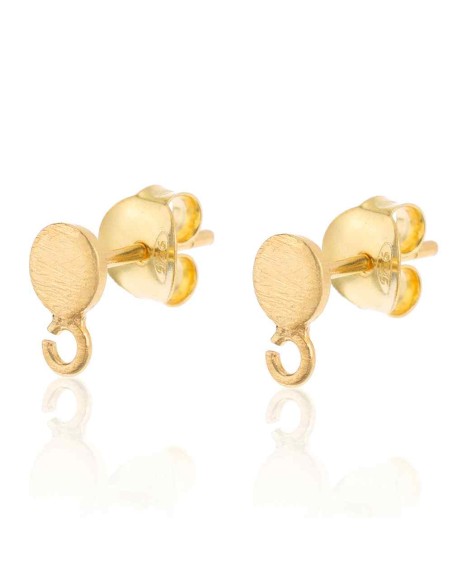 Pendiente Chapa con Anilla - 5mm