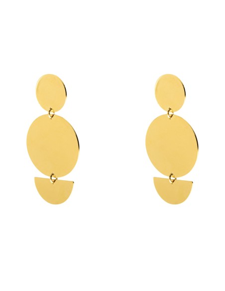 Pendientes Acero Circulos - 50 mm