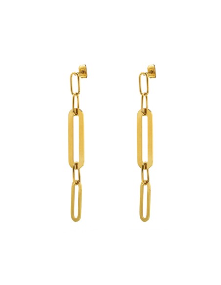 Pendientes Acero - Eslabon - 60 mm
