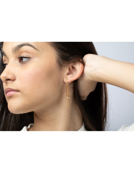 Pendientes Acero - Eslabon - 60 mm