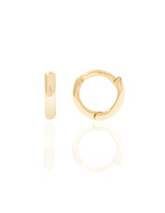 Pendientes Aro - 11 mm - Bañado Oro y Plat Rodiada 2