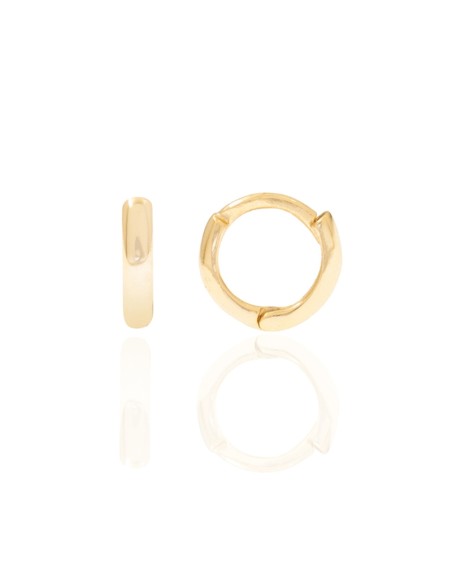 Pendientes Aro - 11 mm - Bañado Oro y Plat Rodiada Pendientes Aro - 11 mm - Bañado Oro y Plat Rodiada