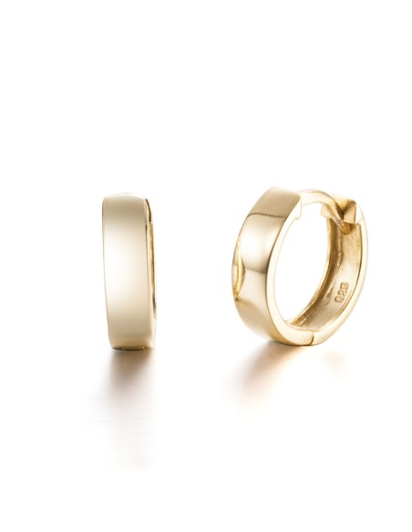 Pendientes Aro - 14 mm - Bañado Oro y Plata Rodiada Pendientes Aro - 14 mm - Bañado Oro y Plata Rodiada