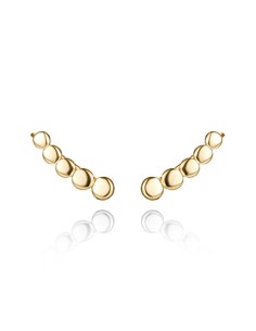 Pendientes Trepador - Chapa 14 mm - Bañado Oro and Plata Rodiada 2