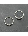 Pendientes Bali - Aros Bali 12mm - 5uds - Plata