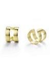 Pendientes Earcuff - 8 mm - Bañado Oro y Plata Rodiada