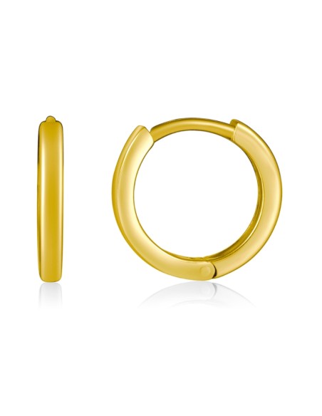 Pendientes Aro - 12mm - Bañado Oro y Plata Rodiada Pendientes Aro - 12mm - Bañado Oro y Plata Rodiada