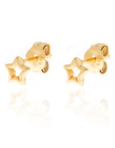Pendientes Estrella - 5mm - Bañado Oro and Plata Rodiada 2