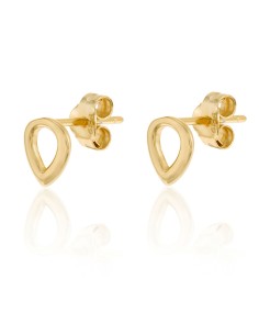 Pendientes Lagrima - 5mm - Bañado Oro and Plata Rodiada 2