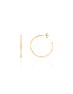 Pendientes Aro - 19, 24, 28, 34 mm - Bañado Oro y Plata Rodiada 2