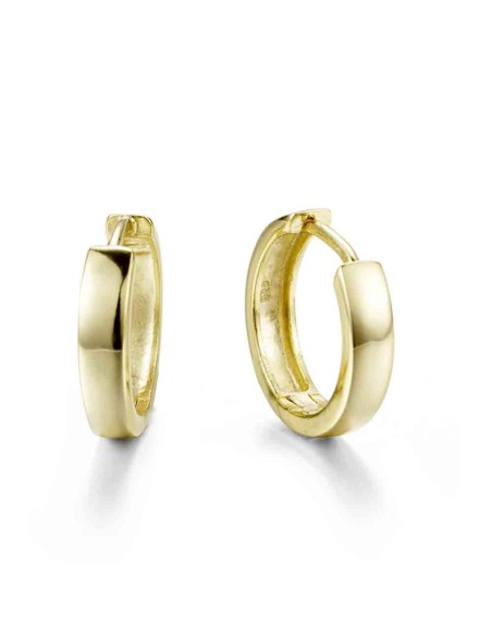 Pendientes Aro -17 mm - Bañado Oro y Plat Rodiada Pendientes Aro -17 mm - Bañado Oro y Plat Rodiada