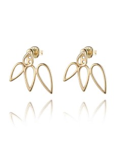 Pendientes Earjacket - Lagrimas 17 mm - Bañado Oro y Plata Bañado Oro 2