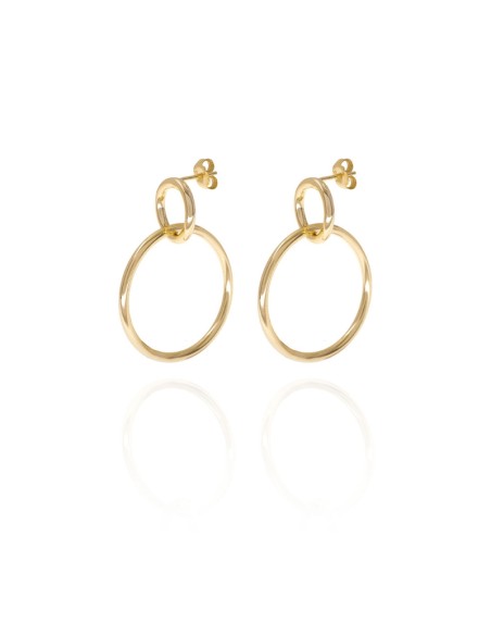 Pendientes 2 Circulos - 38 mm Pendientes 2 Circulos - 38 mm