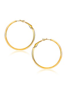 Pendientes Aro - 24, 29 and 34 mm - Bañado Oro y Plata Rodiada 2