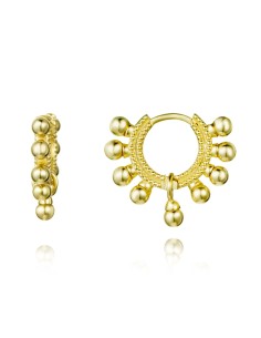 Pendientes Aro Bolas - 17 mm 2