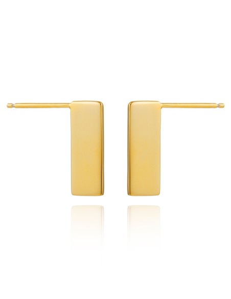 Pendientes Placa Rectangulo - 15 mm