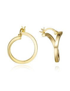 Pendientes Aro - 19 mm - Plata Rodiada 2