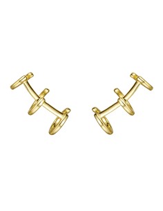 Pendientes Earcuff Triple - 9 mm 2