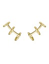 Pendientes Earcuff Triple - 9 mm