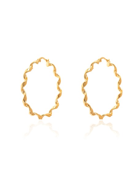 Pendientes Trenzado Aro - 20 mm