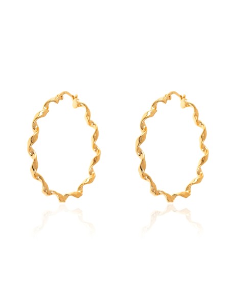 Pendientes Trenzado Aro - 25 mm