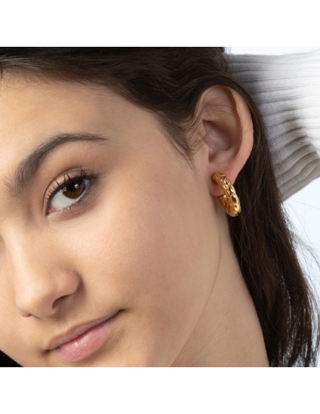 Pendiente Aro Serpiente - 25mm