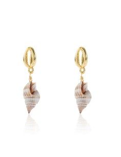 Pendiente Conchas - 12 and 16mm - Bronce 2