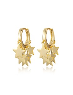 Pendiente Aro 5 Estrellas - 18mm 2
