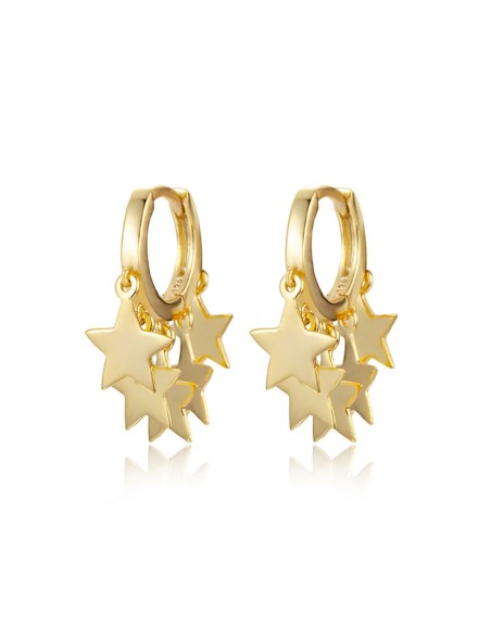 Pendiente Aro 5 Estrellas - 18mm