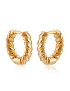 Pendiente Aro Trenzado - 3*14mm 2