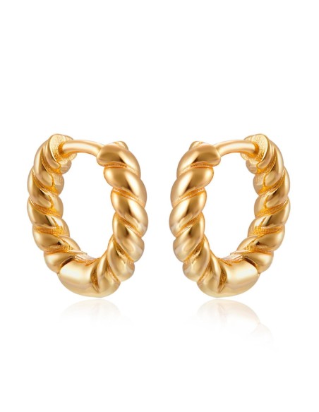 Pendiente Aro Trenzado - 3*14mm