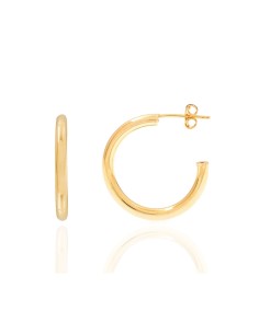 Pendientes Aro - 3mm - Bañado Oro y Plata Rodiada 2