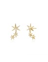 Pendientes 3 Estrellas 10 * 16.5 mm