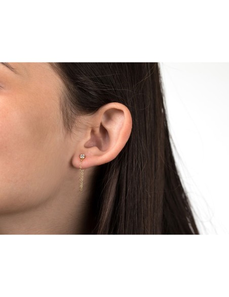 Pendientes Circonita - Cadena 50mm